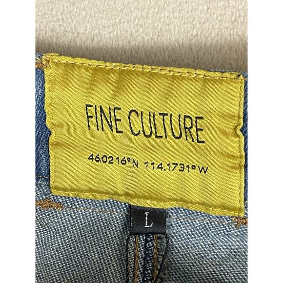 Fine Culture‎ Ebony Jeans Mens L Blue Fireman Latch Custom Seam Work Baggy Fit - Picture 4 of 16